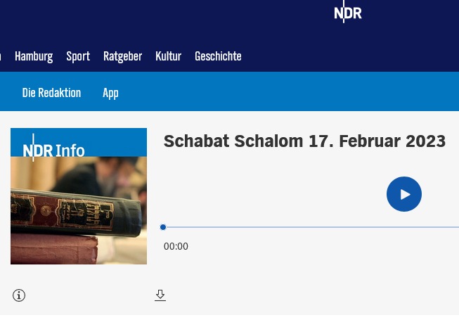 Zum Nachhören: NDR Info mit Alon Meyer