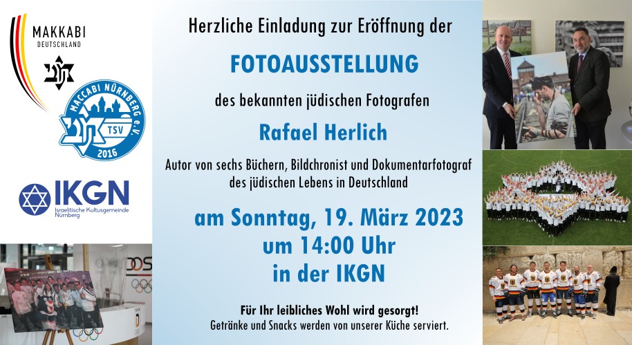 Nürnberg: Fotoausstellung „MAKKABI Deutschland“ von Rafael Herlich