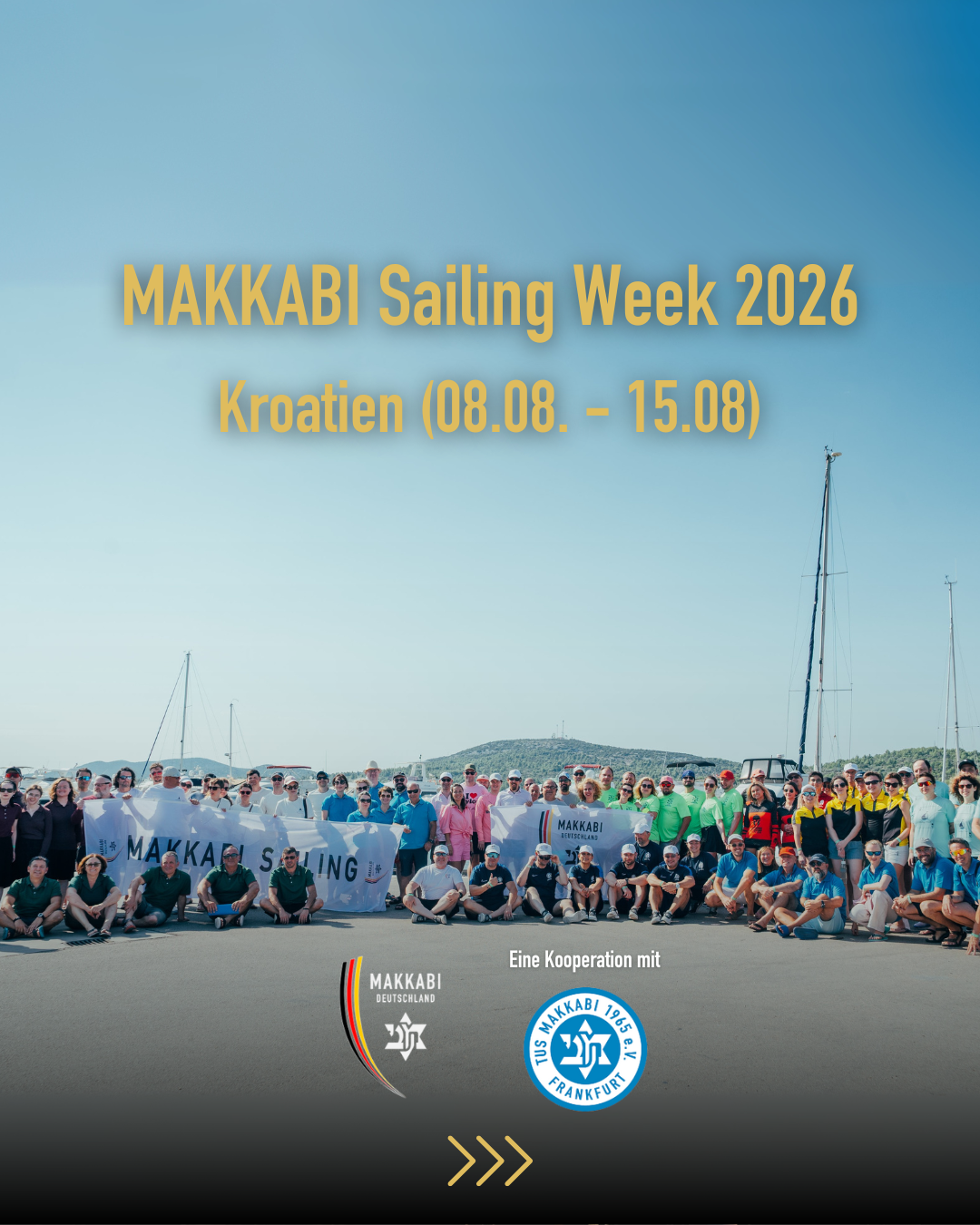 MAKKABI Sailing Week 2026 – Flyer Deckblatt